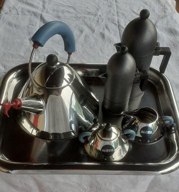 Alessi - Aldo Rossi, Michael Graves - Tafelservies (6) -