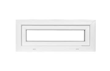 PVC raam draai kiep b90xh40 cm wit, Gevelraam of Ruit, Minder dan 80 cm, 80 tot 120 cm, Nieuw