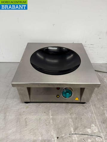 Acier inoxydable Bohner Induction Wok Plaque wok avec poêle, Verzenden