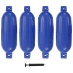 vidaXL Bootstootkussens 4 st 58,5x16,5 cm PVC blauw, Watersport en Boten, Verzenden, Nieuw