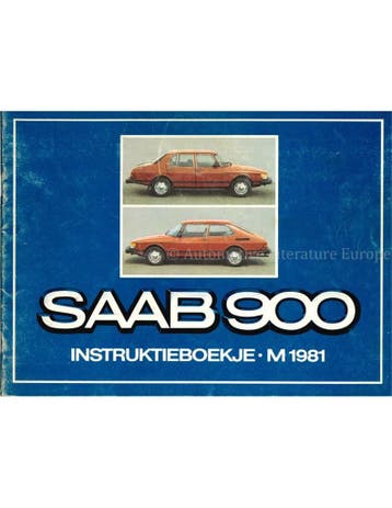 1981 SAAB 900 INSTRUCTIEBOEKJE NEDERLANDS, Ophalen of Verzenden