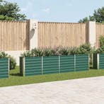 vidaXL Plantenbak verhoogd 320x40x77 cm gegalvaniseerd staal, Verzenden, Nieuw