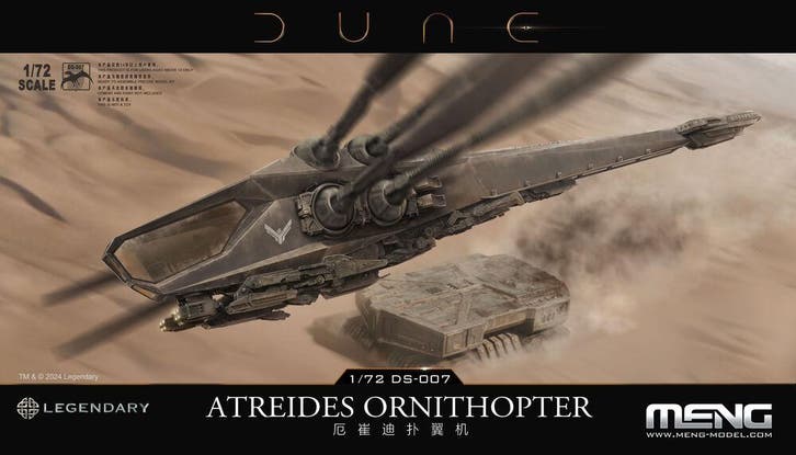 MENG-Model DS-007 Dune Atreides Ornithopter Bouwpakket, Hobby & Loisirs créatifs, Modélisme | Autre, Envoi