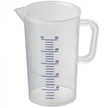 Maatbeker | Kunststof | Maatverdeling | 0.05L | Ø40x70(h)mm, Verzenden, Nieuw in verpakking