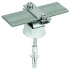 Dehn Conductor Holder StSt For Fl 30mm/Rd6-10mm With Wood, Verzenden