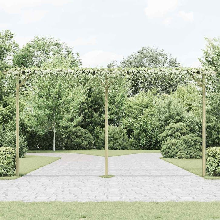 vidaXL Pergola 410x40x203 cm hout, Jardin & Terrasse, Poteaux, Poutres & Planches, Envoi