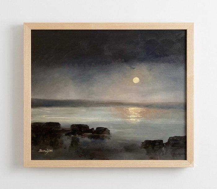 Gianmarco Serafini (XX-XXI) - Moonlight, Antiquités & Art, Art | Peinture | Classique