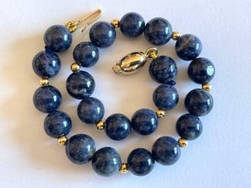 18 karaat (750) goud - 55,70 ct saffieren - Armband, Antiek en Kunst