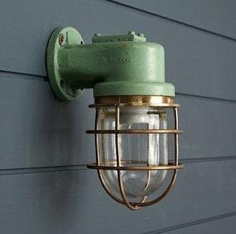 Daeyang - Wandlamp - Metaal, Glas, Messing - Industrieel