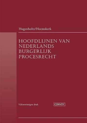 Hoofdlijnen van Nederlands Burgerlijk Procesrecht, Verzenden, Gelezen, W. Hugenholtz