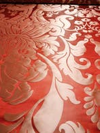 B295 - 680 x 140 cm - Eccezionale Damasco in 100% pura seta