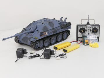 Schaal 1:16 Heng Long Jagdpanther SOUND SMOKE SHOOT #6675, Hobby & Loisirs créatifs, Modélisme | Voitures & Véhicules, Ophalen of Verzenden