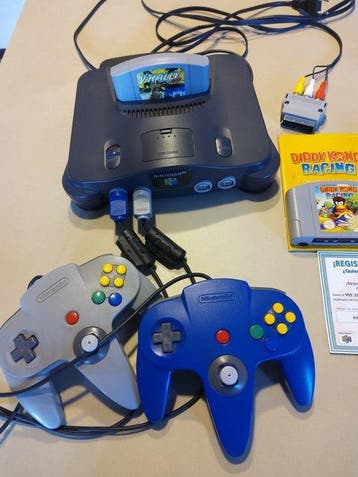 Nintendo - N64 - Nintendo 64 con juegos - Videogameconsole +, Nieuw