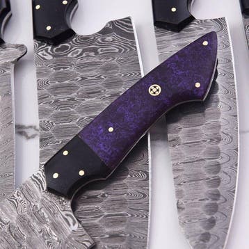 Keukenmes - Chefs knife - Gevouwen staal , hars - Noord
