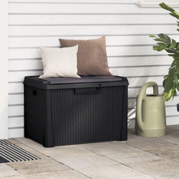 vidaXL Tuinbox met zitkussen 125 L polypropeen, Tuin en Terras, Bergingen en Tuinkasten, Verzenden, Nieuw