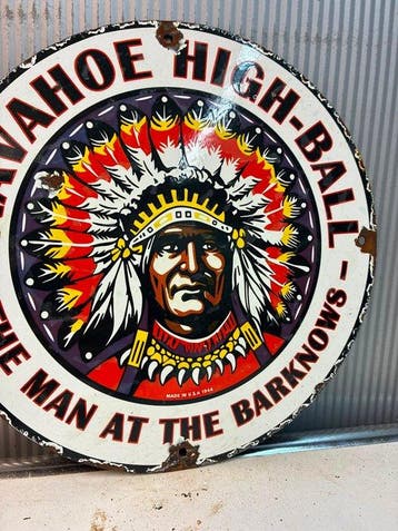 Navahoe High-Ball – The Man at the Bar Knows – Rond Emaille
