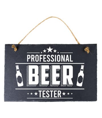Leistenen Bord Beer Tester 15cm, Verzenden
