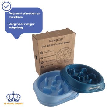 MateeyLife Honden Eetbak Small | Anti Schrokbak | Hondenbak, Dieren en Toebehoren, Verzenden, Anti-schrok, Nieuw