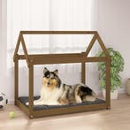 vidaXL Hondenmand 101x70x90 cm massief grenenhout, Verzenden