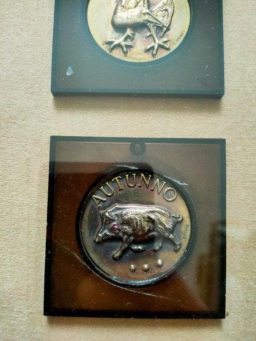 Penning - INVERNO, PRIMAVERA, ESTATE, AUTUNNO, Postzegels en Munten, Munten | Europa | Niet-Euromunten