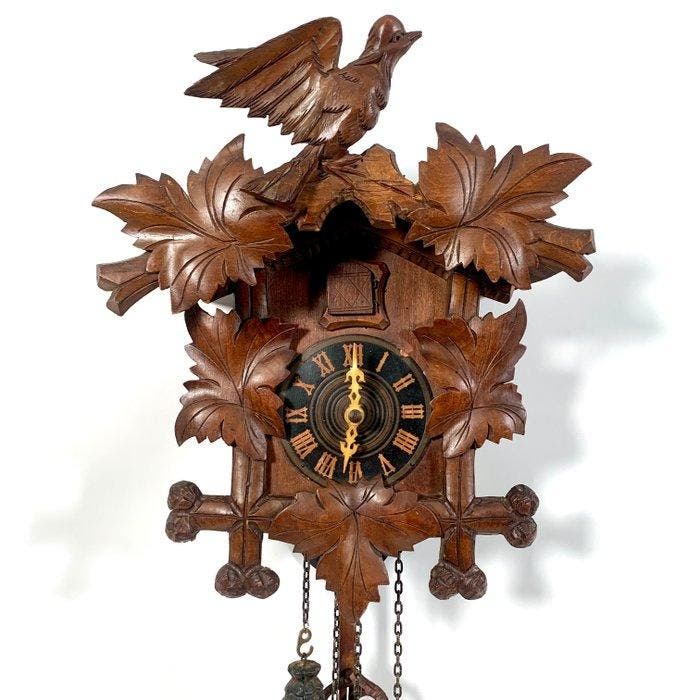 Koekoeksklok - Antiek Hout - 1920-1930, Antiek en Kunst, Antiek | Klokken