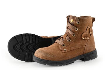 Nelson Veterboots Meisjes in maat 27 Cognac, Verzenden, Schoenen