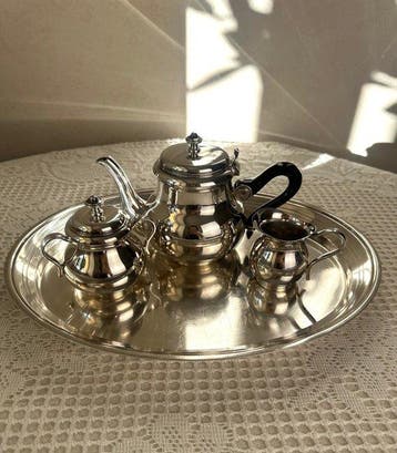 Christofle - Gallia - Koffie- en theeservies (4) - Bagatelle