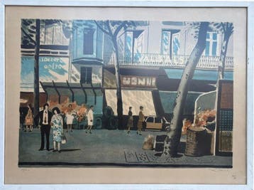 Frederic Lloveras (1912-1983) - Las Ramblas
