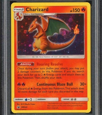Pokémon - 1 Graded card - Dracaufeu SM226 Black Star Holo,
