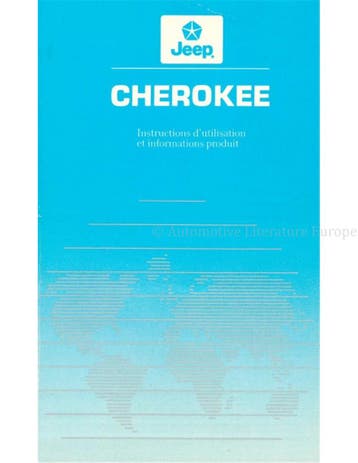 1989 JEEP CHEROKEE WAGONEER INSTRUCTIEBOEKJE FRANS