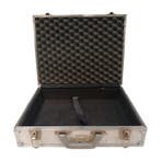 Aluminium transportkoffer 48x37x14 cm wit grijs met, Ophalen of Verzenden, Nieuw