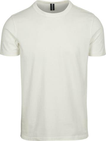 Profuomo T-Shirt Off White maat Maat 52/54 (L) Heren, Kleding | Heren, Maat 52/54 (L), Verzenden, Wit, Nieuw