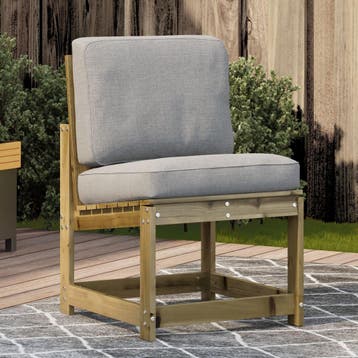 vidaXL Tuinstoel 50,5x55x77 cm geïmpregneerd grenenhout, Verzenden