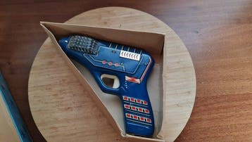 IGLA , ITES - Blikken speelgoed - Space Mars Gun-Sparkling, Antiek en Kunst