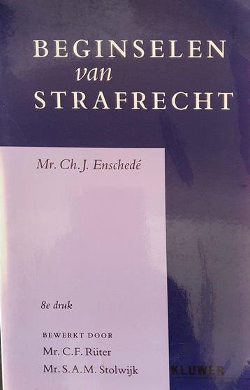 Beginselen van strafrecht - Enchede, Boeken, Verzenden, Nieuw