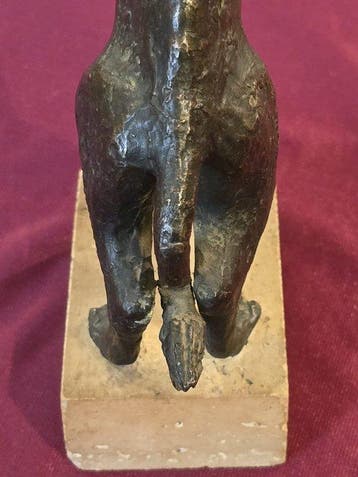 sculptuur, Animalier scultura bronzo - 24 cm - Verguld brons, Antiek en Kunst