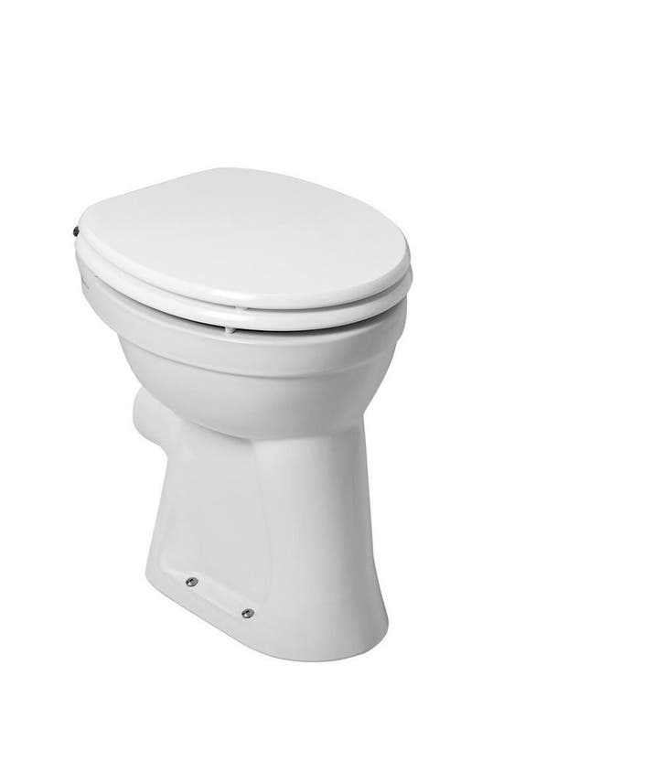 Toiletpot Wiesbaden Staand verhoogd +6 PK Wit, Bricolage & Construction, Sanitaire, Enlèvement ou Envoi