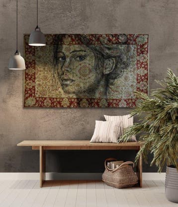 Jacqueline Klein Breteler - Seen.-painting on a carpet-XXL