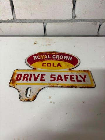 Royal Crown Cola ‘Drive Safely’ – Gestanst emaille