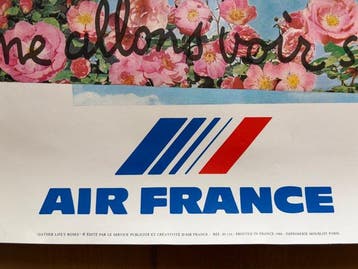 Roger Bezombes - Affiche ORIGINALE AIR FRANCE – Mignonne,