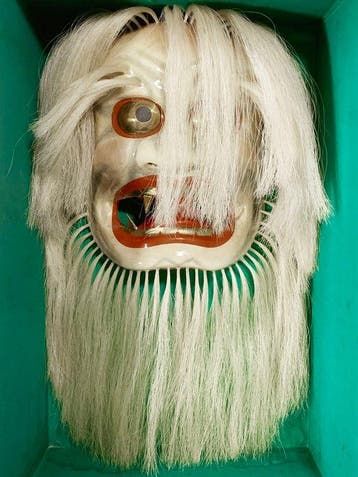 Mask - Hars - Kjin-men Beschilderde Masker (Zonder
