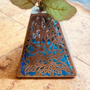 Pot de fleurs - Argento verre bleu