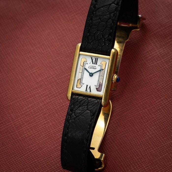 Cartier - Tank Must de Cartier - 5057001 - Femme - 1990-1999, Handtassen en Accessoires, Horloges | Heren