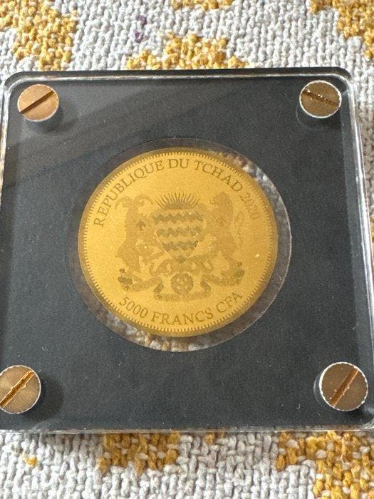 Tsjaad. 5000 Francs 2020 Springbock, 1/200 Oz (.999) (Zonder, Postzegels en Munten, Munten | Europa | Niet-Euromunten