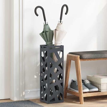 vidaXL Regen Paraplu Stand Antraciet 15,5 x 15,5 x 49 cm, Verzenden, Nieuw