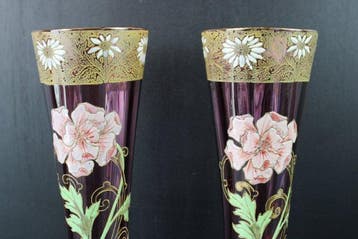 François-Théodore Legras - Vase (2) - Paire de vases en
