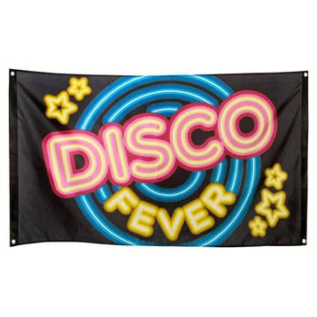 Disco Fever Gevelvlag 1,5m, Hobby & Loisirs créatifs, Articles de fête, Verzenden