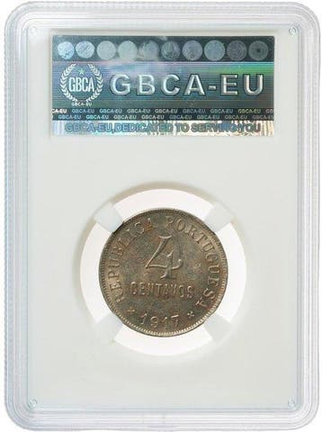 Portugal. 4 Centavos 1917 - GBCA MS62 (Zonder minimumprijs)