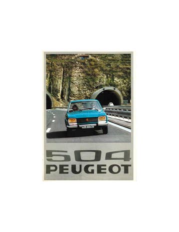 1976 PEUGEOT 504 L / GL / TI BROCHURE NEDERLANDS, Boeken, Nieuw