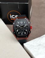 Ice-Watch - Boliday Black/Red Day/Date Medium - Sans prix de, Handtassen en Accessoires, Horloges | Heren, Nieuw